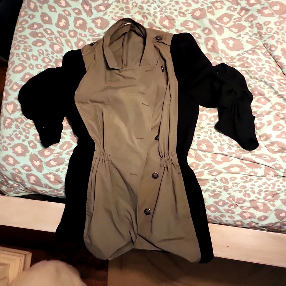 Black and olive jacket
